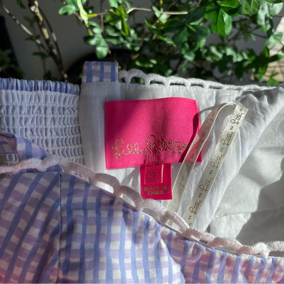 Lilly Pulitzer Olivet Stretch Midi Dress in Light Lilac Verbena Gingham - Picture 2 of 16